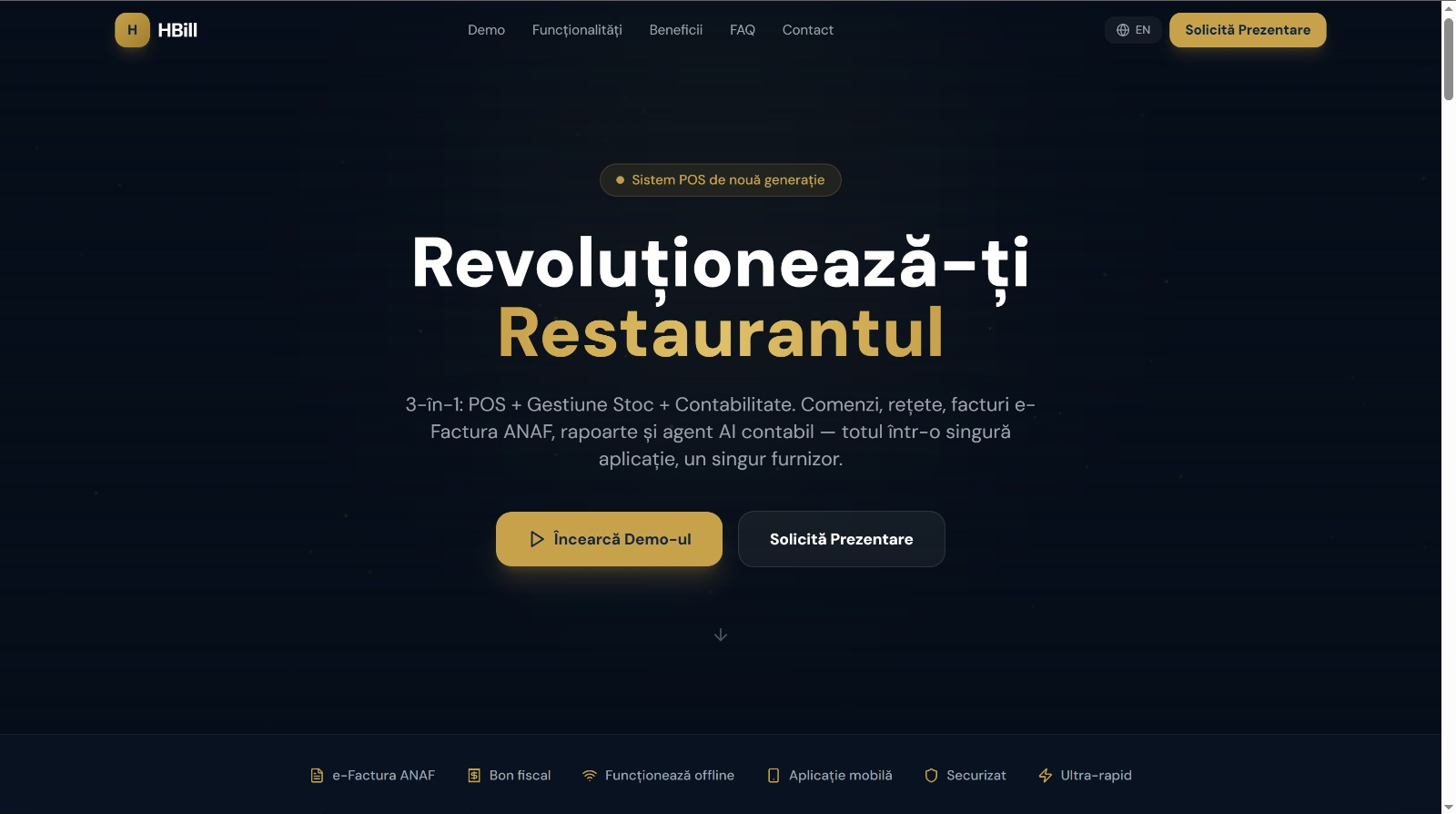 HBill — Pagina principală