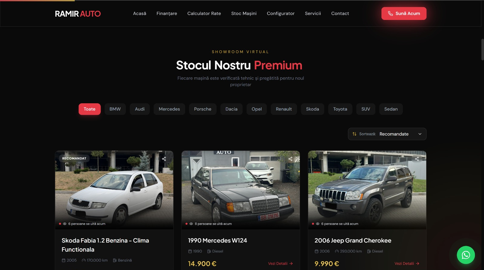 RamirAuto — Pagina principală